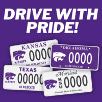 K-State License Plate